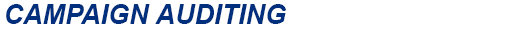 Campaign Auditing